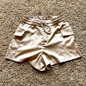 Never worn dee elly satin shorts